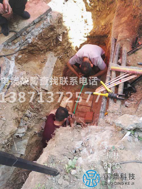 山西电缆故障检测现场